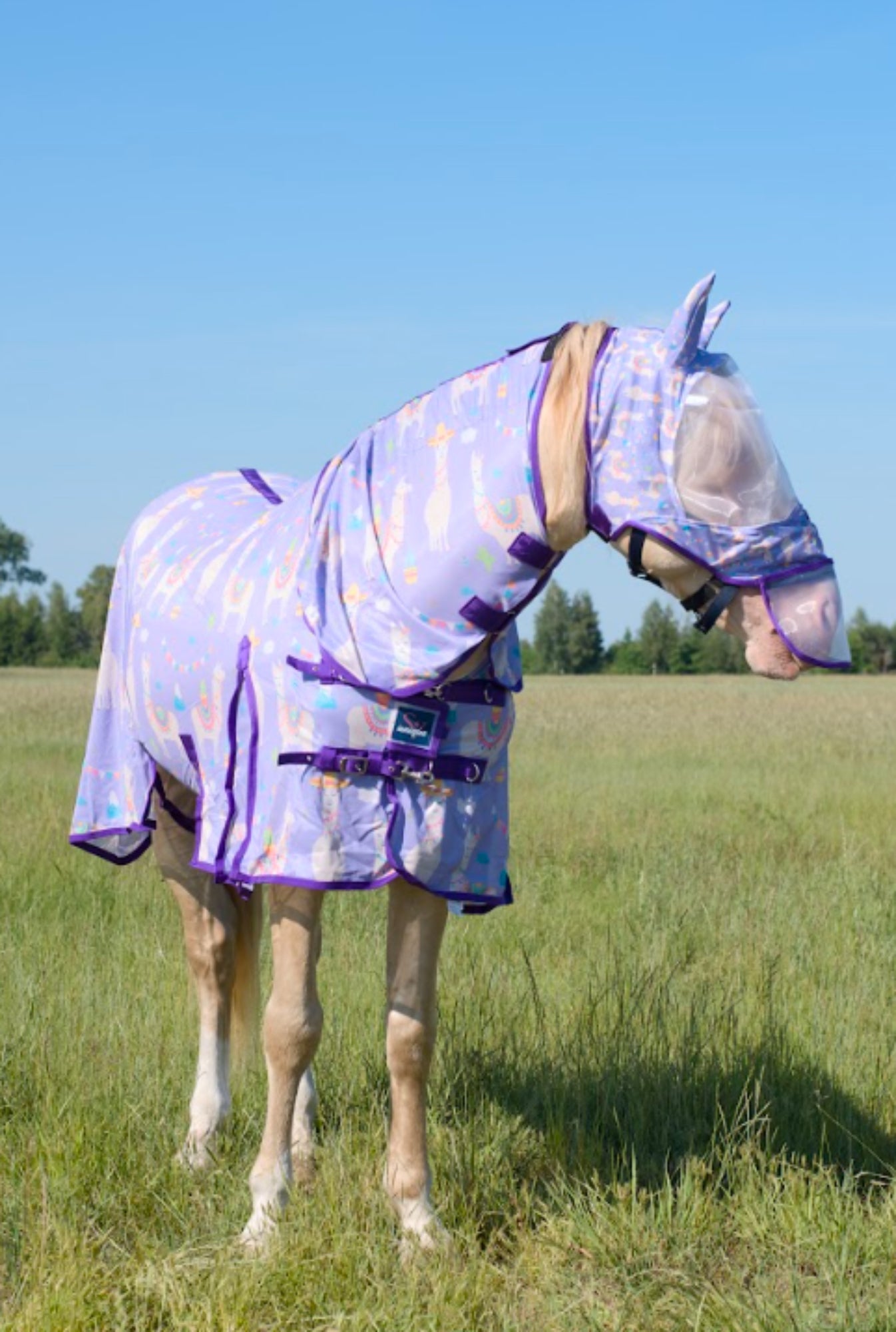 Maska Przeciw Owadom Purple Llama Savio Equestrian