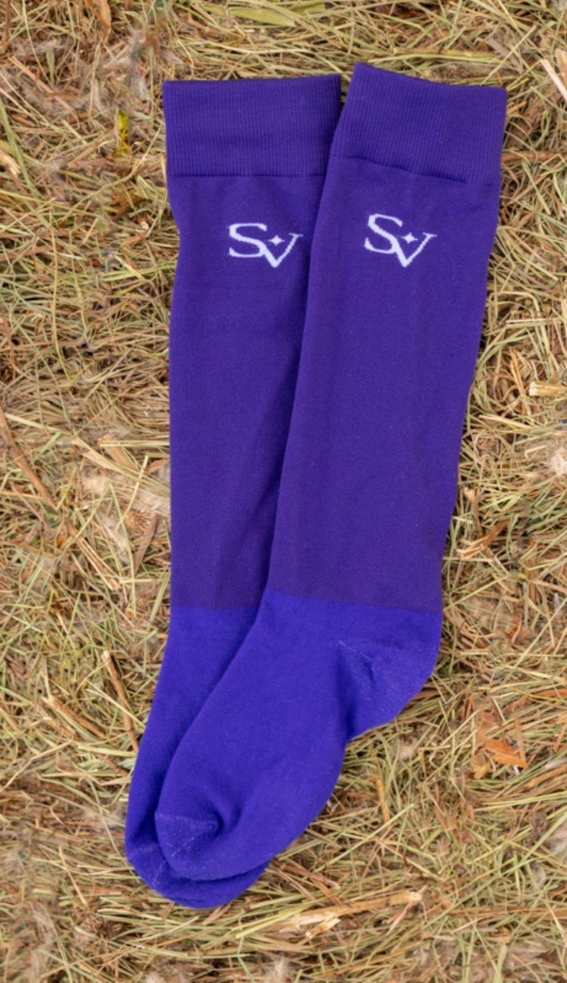 Podkolanówki Jeździeckie Purple Savio Equestrian