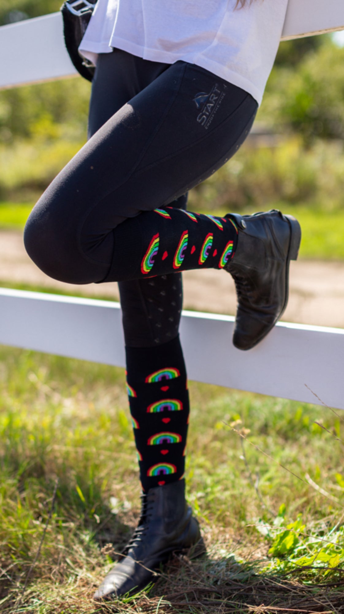 Podkolanówki Jeździeckie Rainbow Savio Equestrian