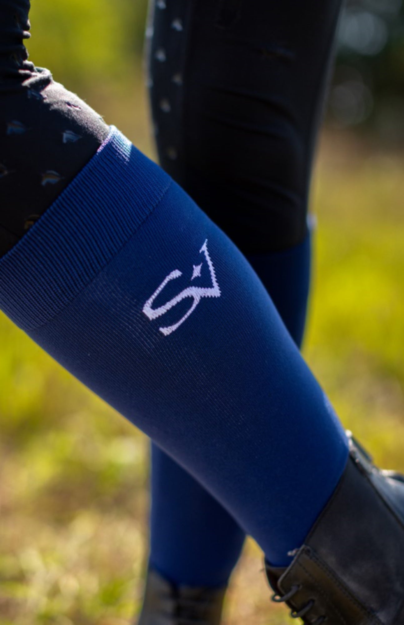 Podkolanówki Jeździeckie Dark Navy Savio Equestrian