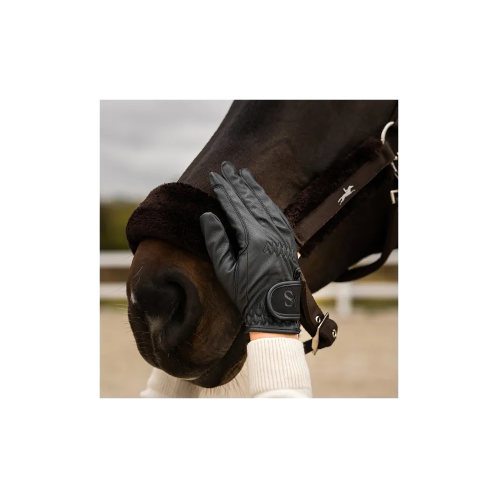 Rękawiczki Black Grip Savio Equestrian