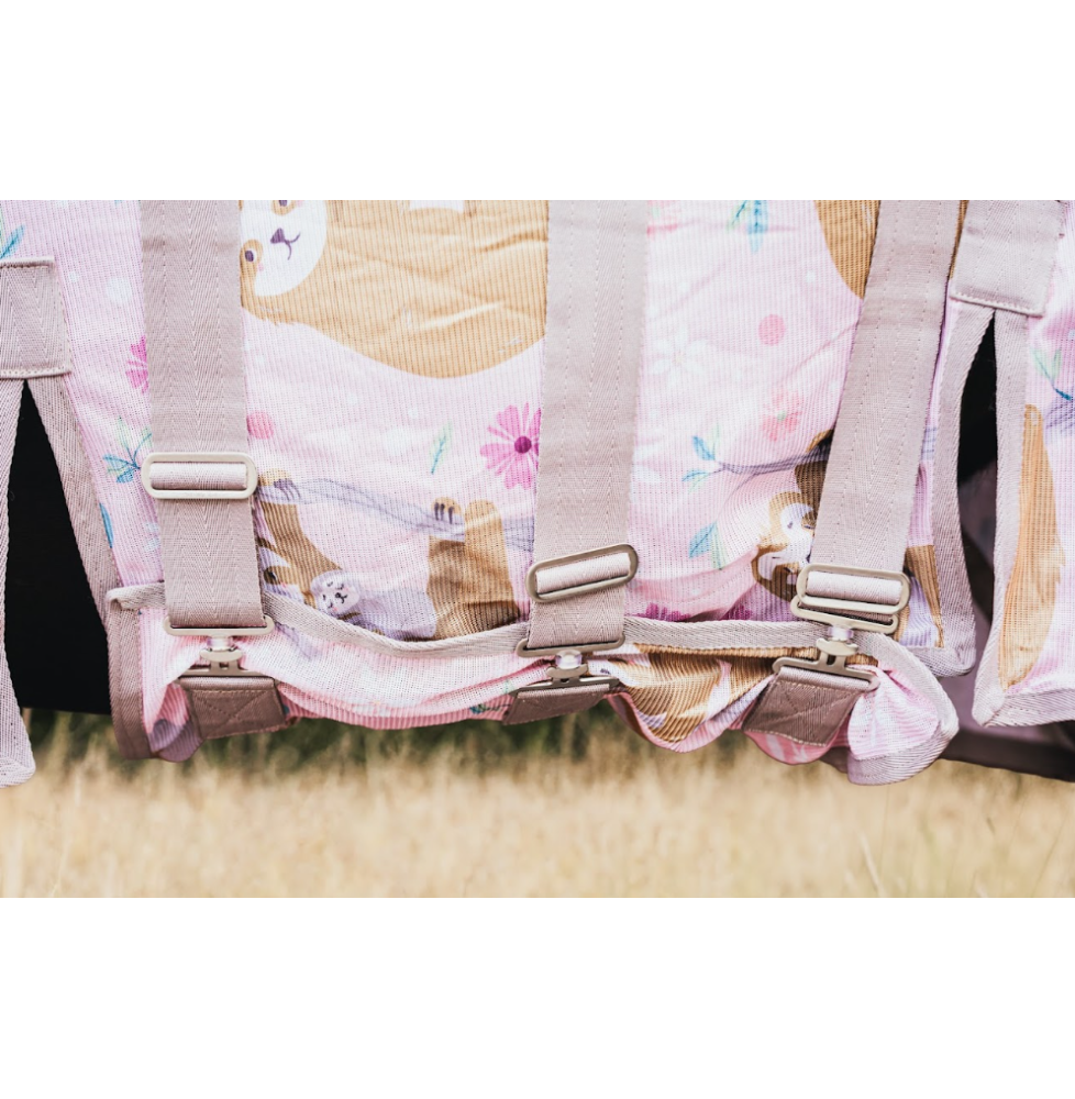 Derka Siatkowa z Kapturem Pink Sloth Savio Equestrian