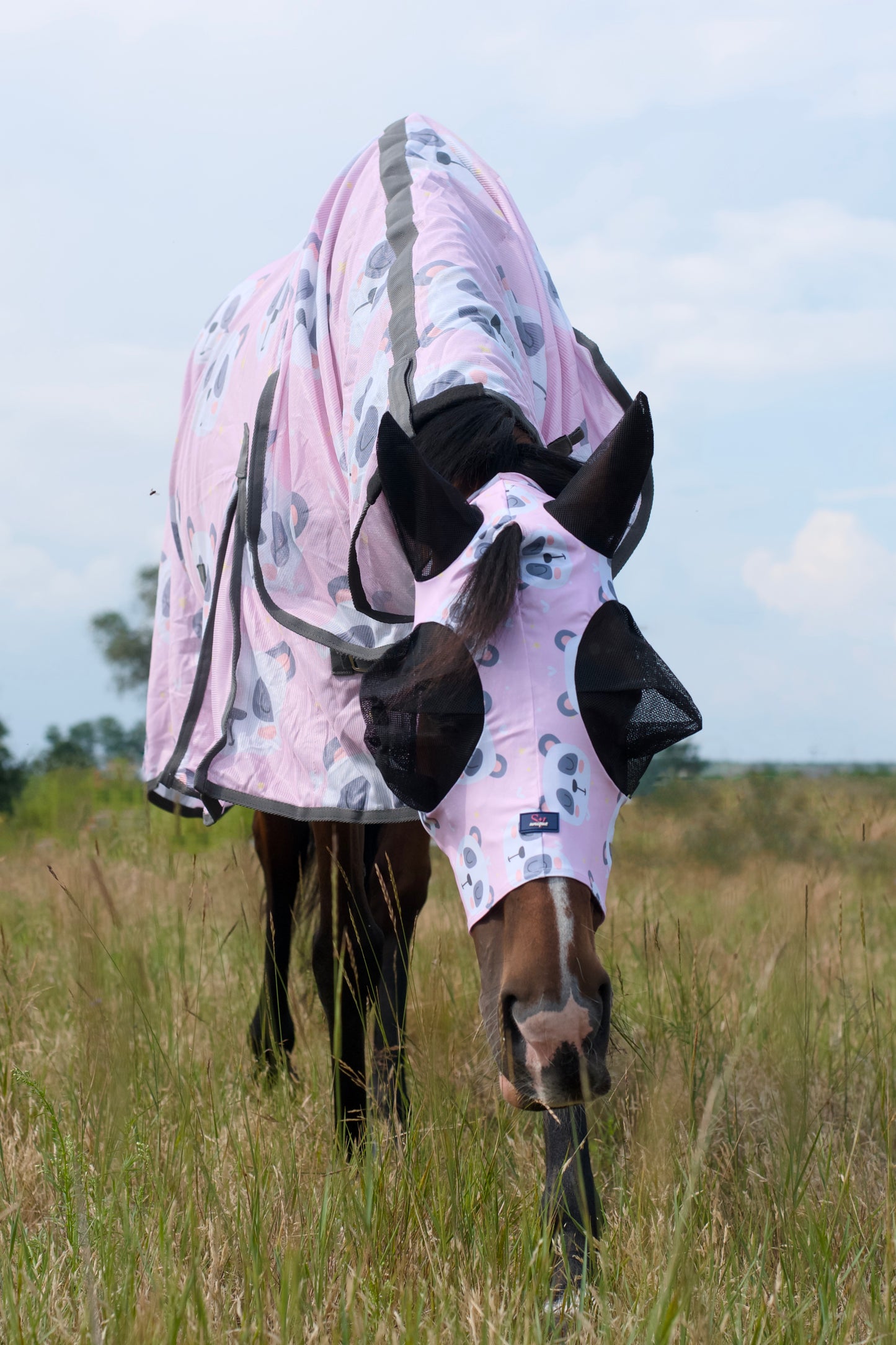 Derka Siatkowa z Kapturem Pink Panda Savio Equestrian