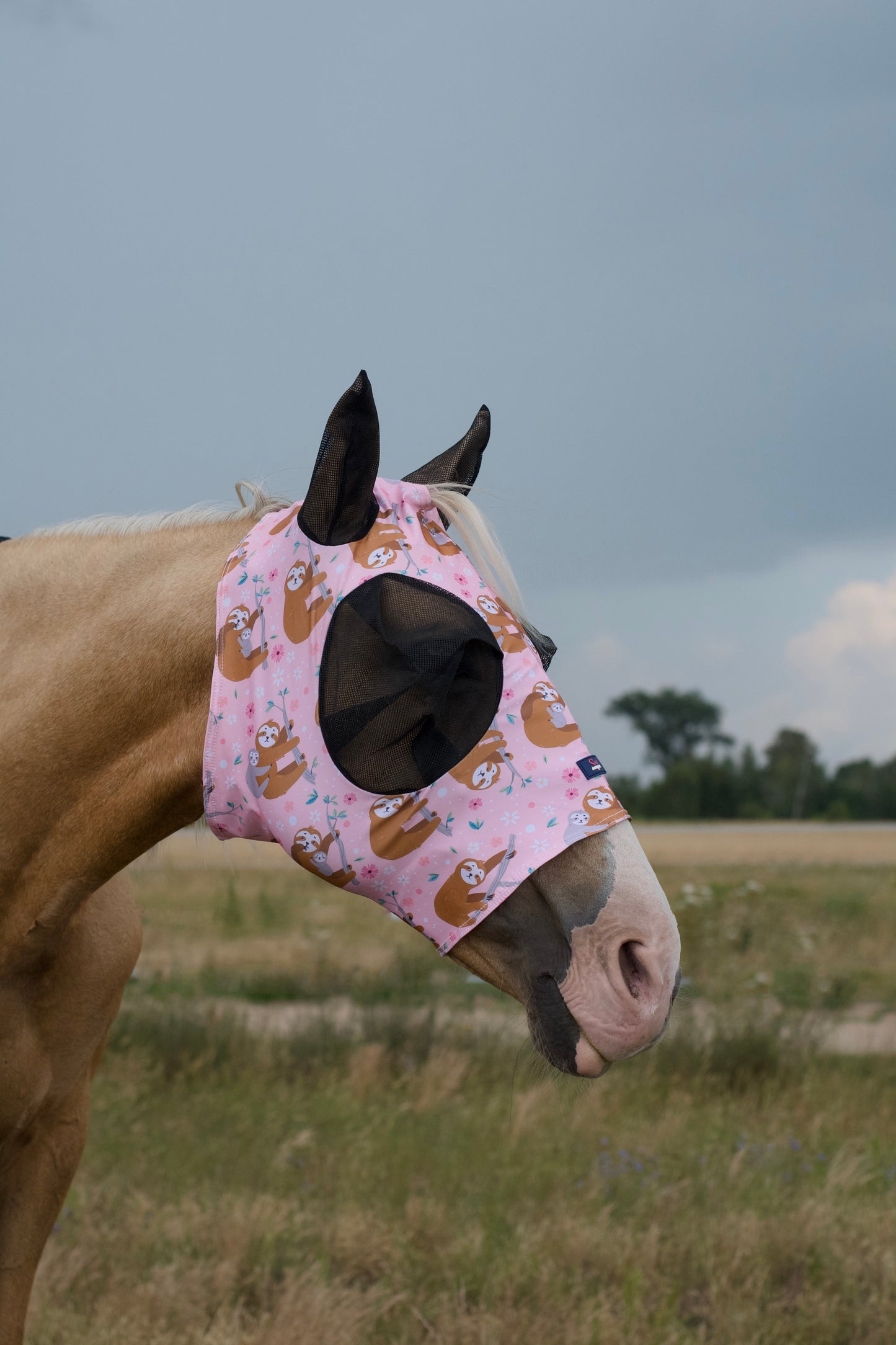 Maska Lycra Pink Sloth Savio Equestrian