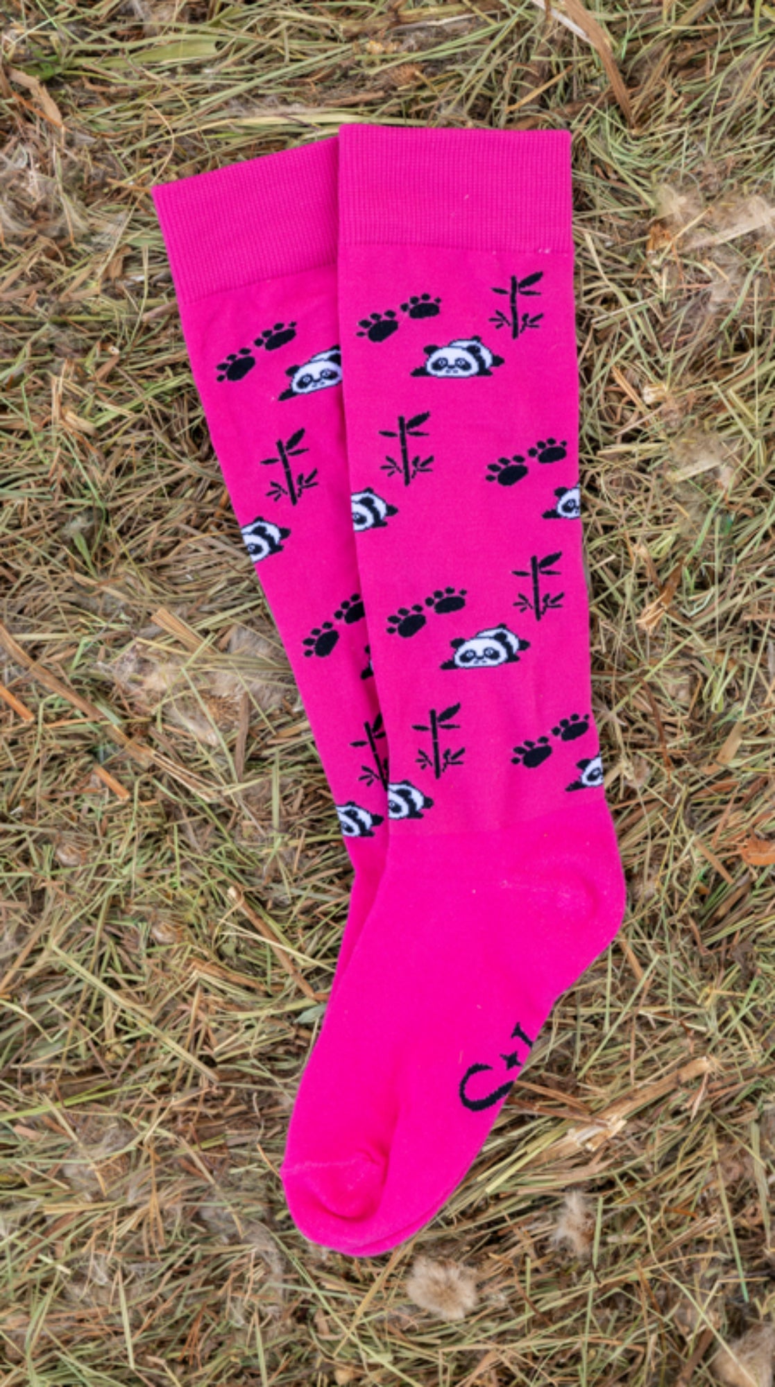 Podkolanówki Jeździeckie Pink Panda Savio Equestrian