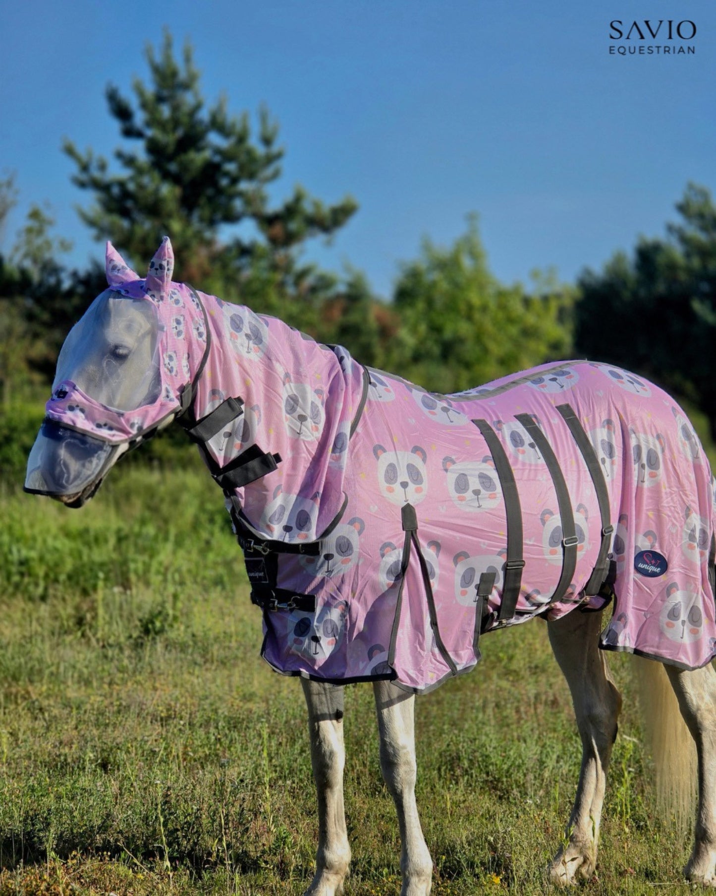 Derka Siatkowa z Kapturem Pink Panda Savio Equestrian