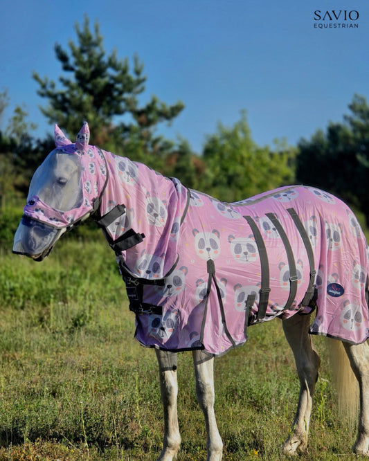 Derka Siatkowa z Kapturem Pink Panda Savio Equestrian