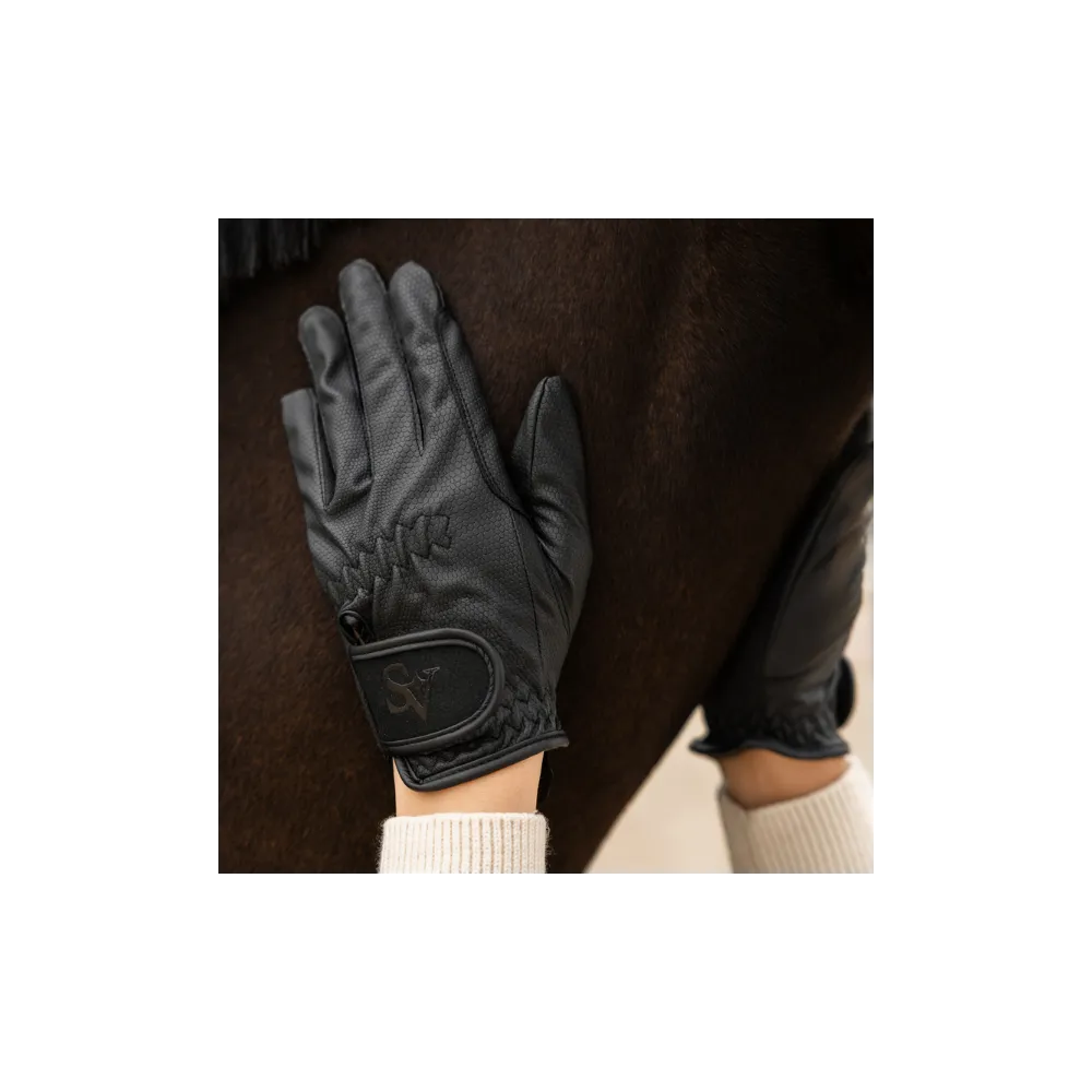 Rękawiczki Black Grip Savio Equestrian