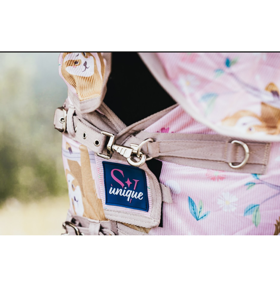 Derka Siatkowa z Kapturem Pink Sloth Savio Equestrian