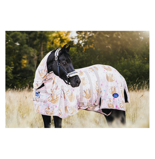 Derka Siatkowa z Kapturem Pink Sloth Savio Equestrian