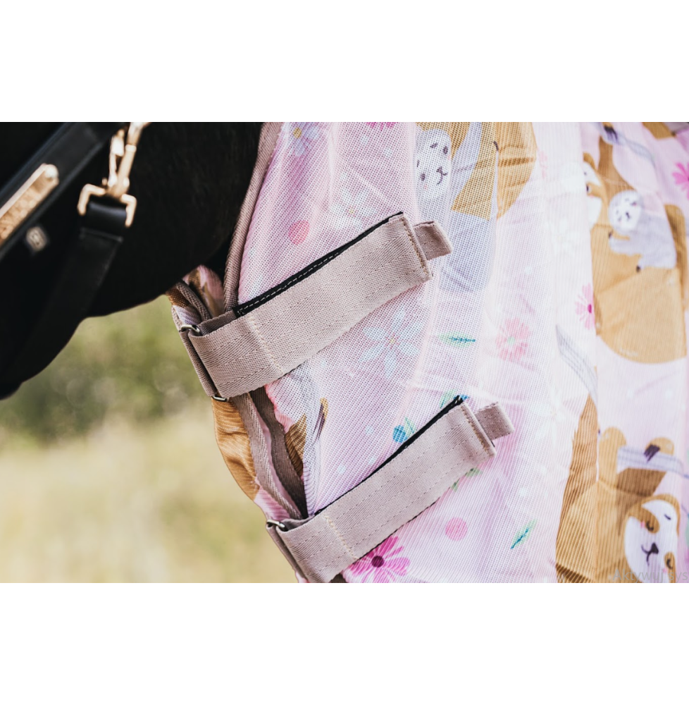 Derka Siatkowa z Kapturem Pink Sloth Savio Equestrian