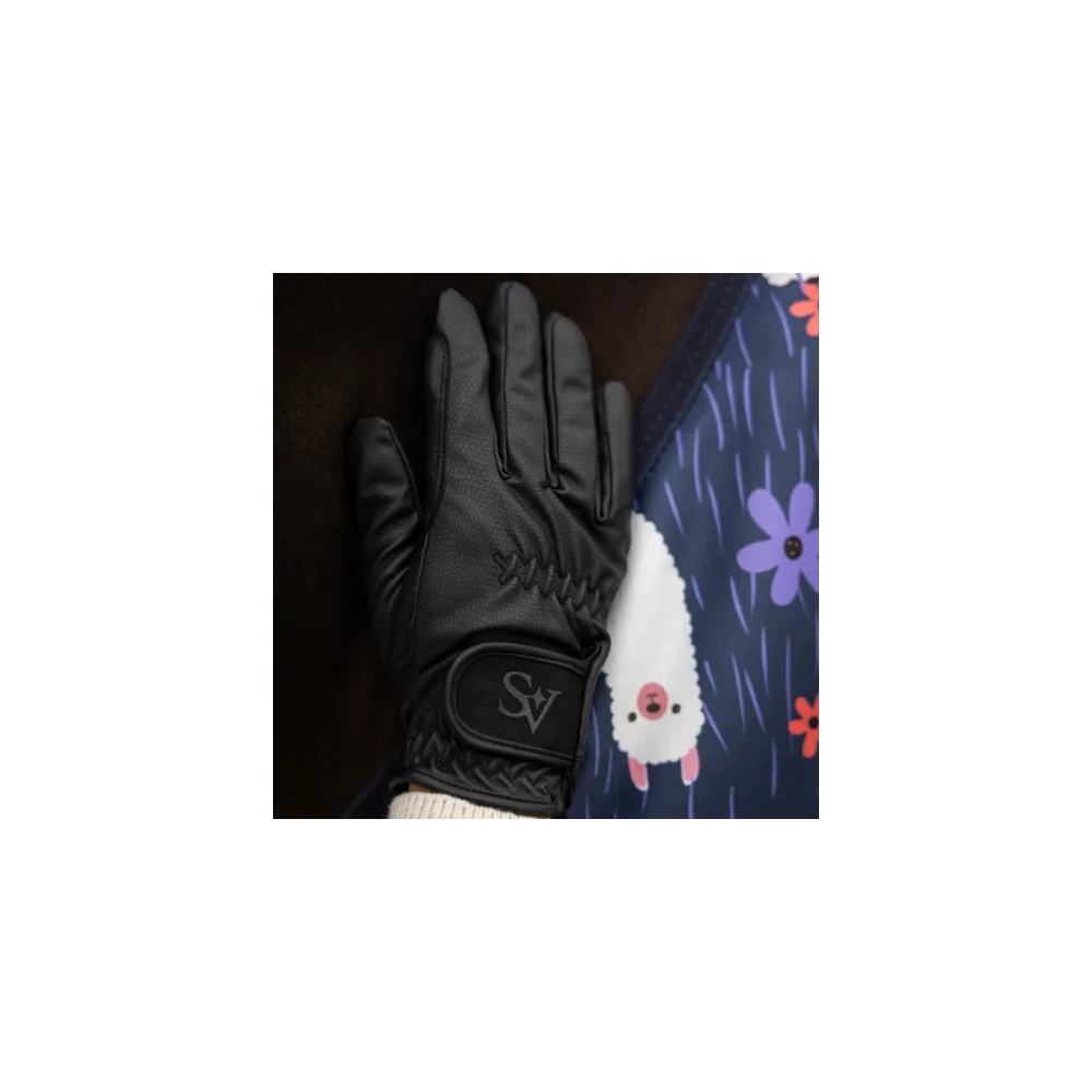 Rękawiczki Black Winter Grip Savio Equestrian