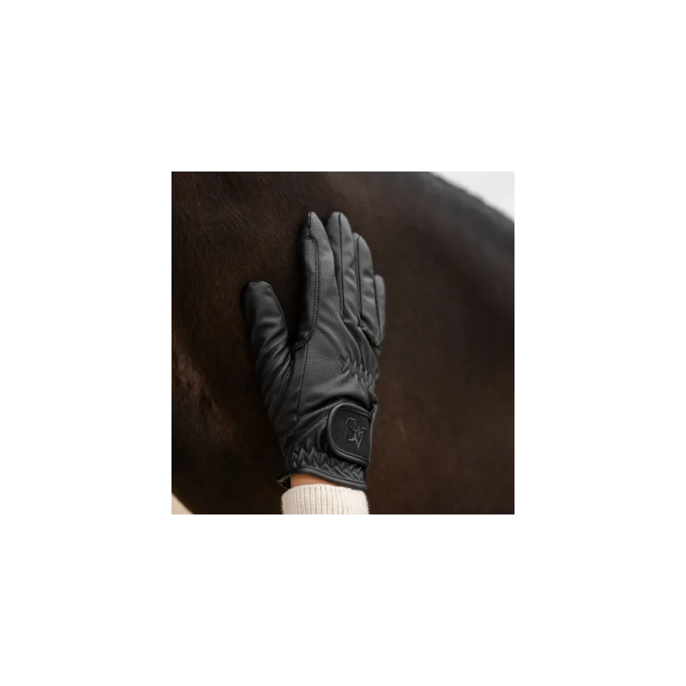Rękawiczki Black Winter Grip Savio Equestrian