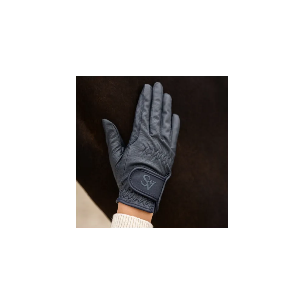 Rękawiczki Navy Grip Savio Equestrian
