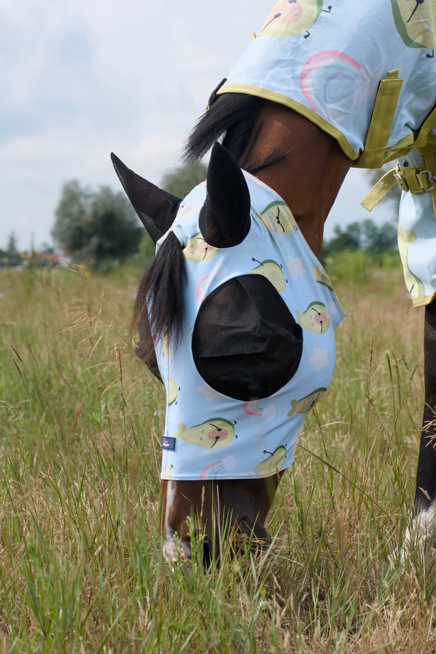 Maska Lycra Rainbow Avocado Savio Equestrian