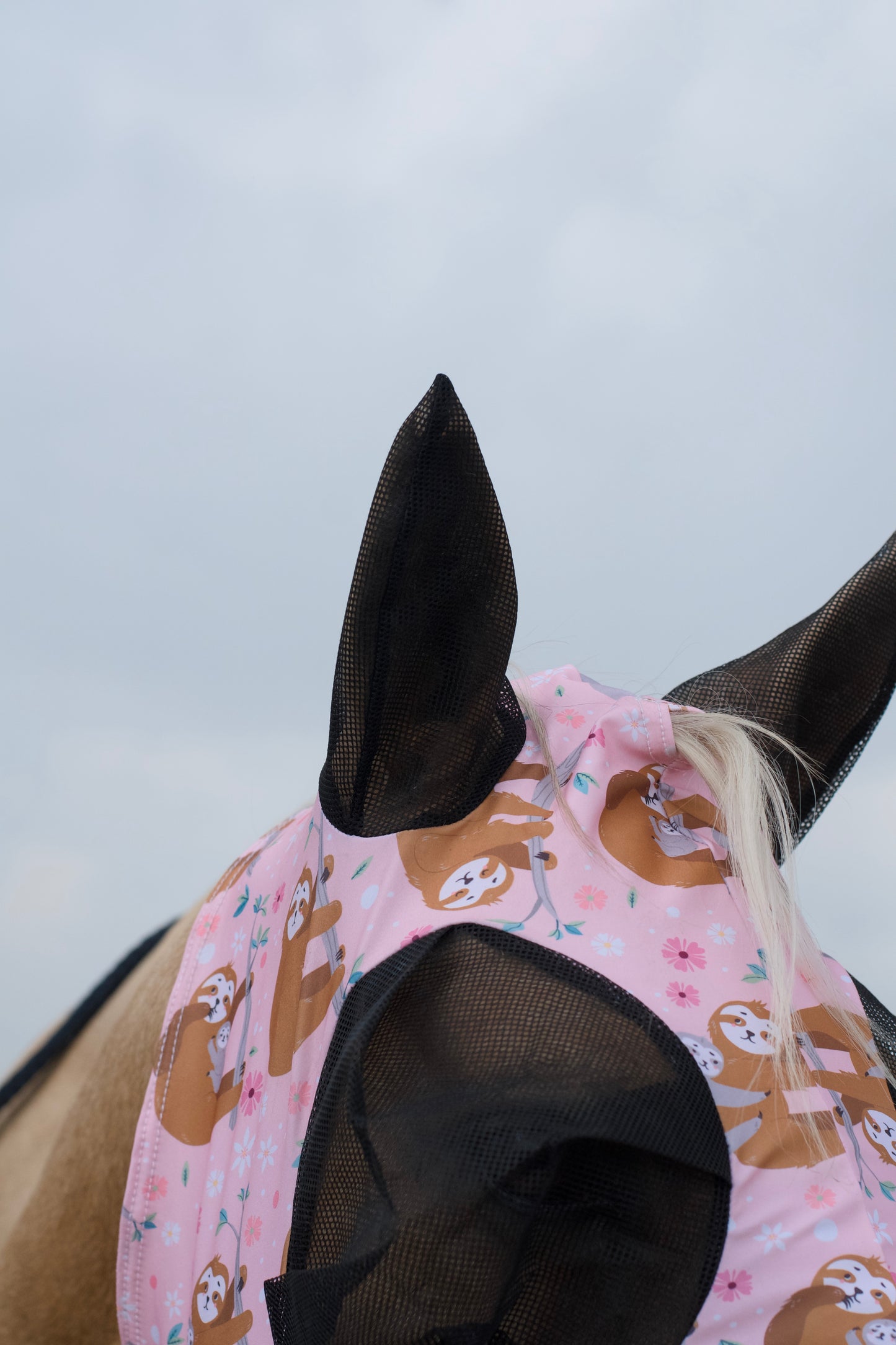 Maska Lycra Pink Sloth Savio Equestrian
