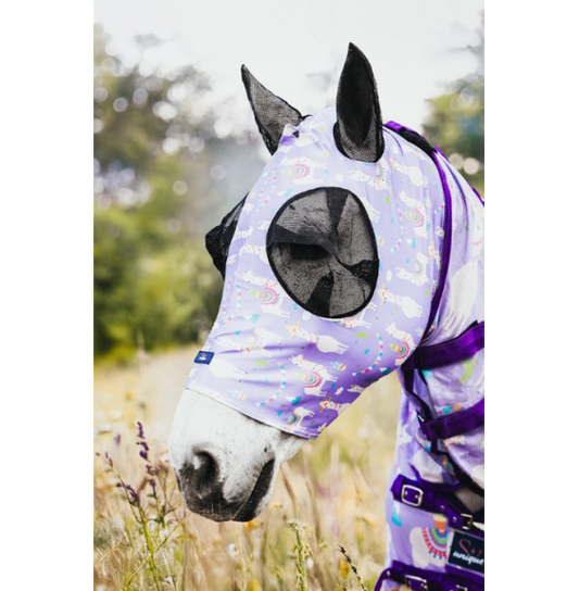 Maska Lycra Purple Llama Savio Equestrian